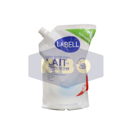 Crème lavante mains lait 500ml - LABELL