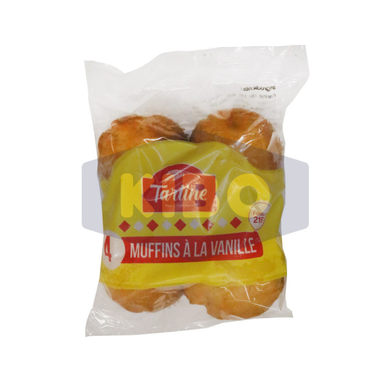 Muffins à la vanille 4 pièces - TARTINE