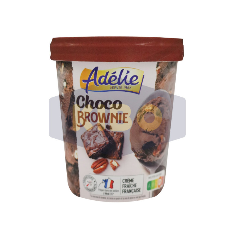Crème glacée choco brownie 400g - ADELIE