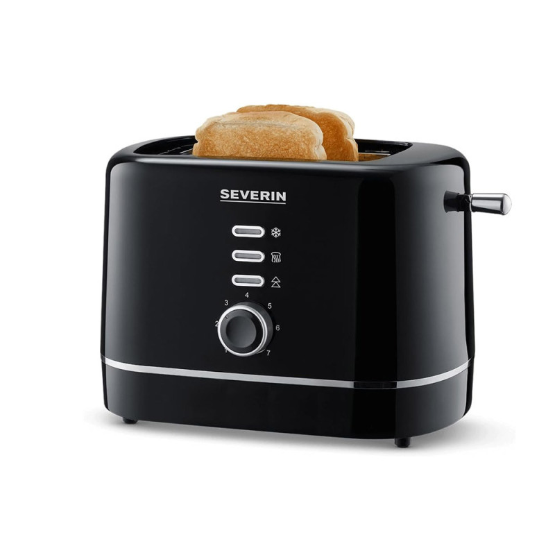Grille-pain automatique 850 w bouton pain congelé avec veilleuse fonction de réchauffage - SEVERIN