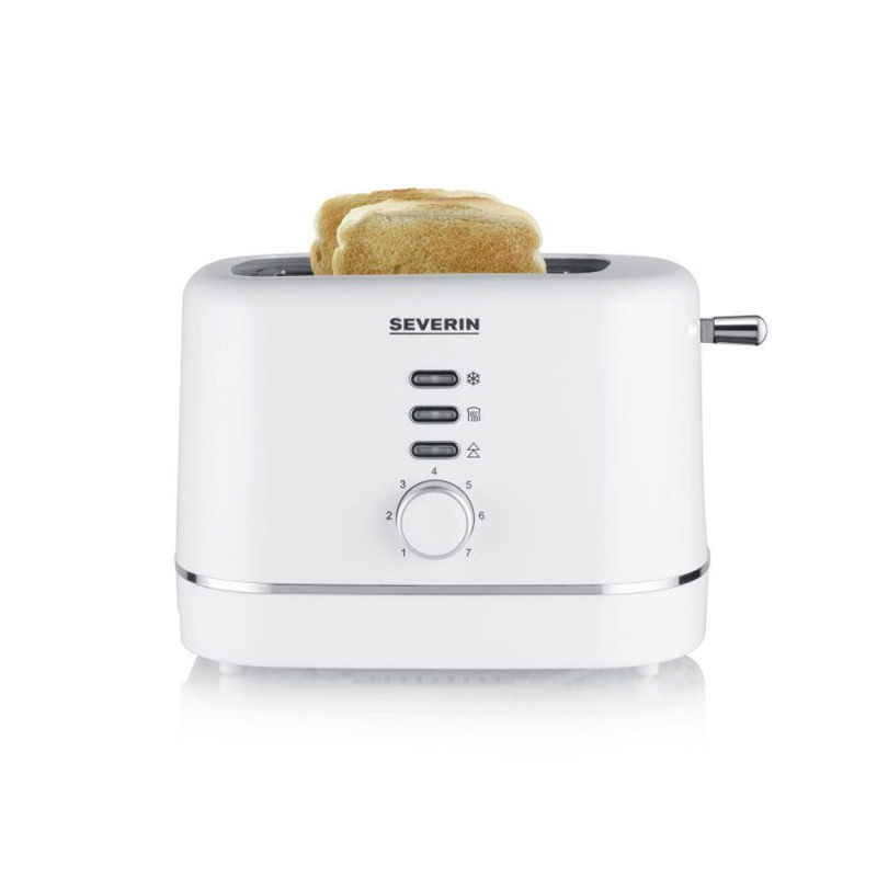 Grille-pain automatique 850 w bouton pain congelé avec veilleuse fonction de réchauffage - SEVERIN