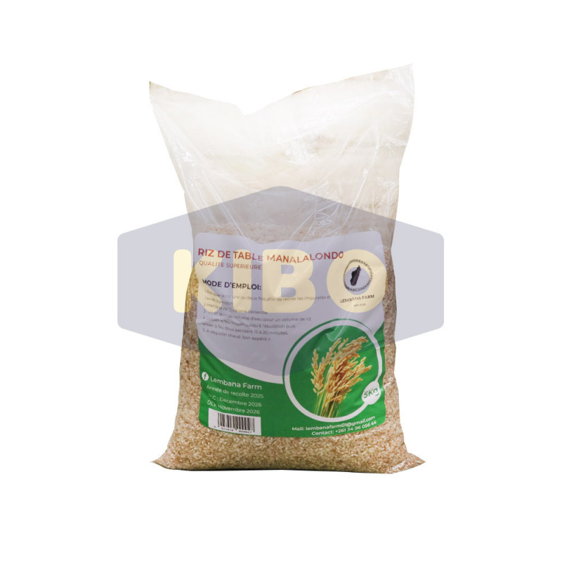 Riz de table Manalalondo 5kg - LEMBANA