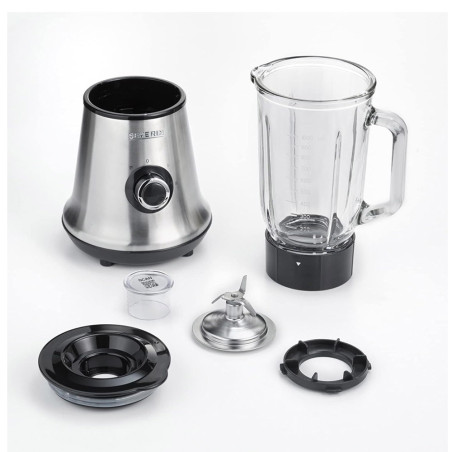 Mixeur 500 w 1 l bol en verre amovible avec bec verseur
