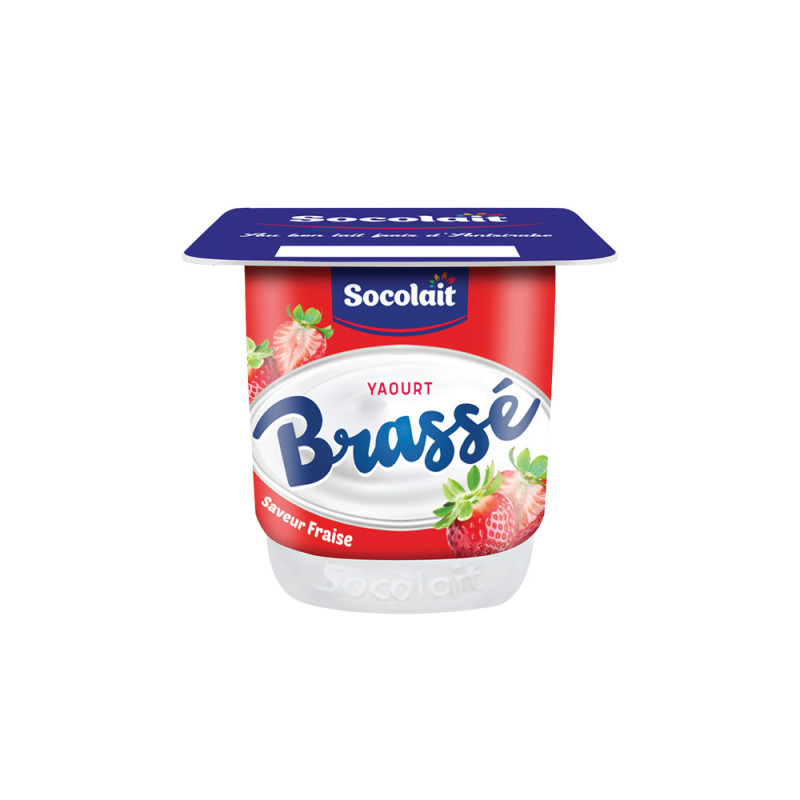 Yaourt brasse sucre fraise 100g