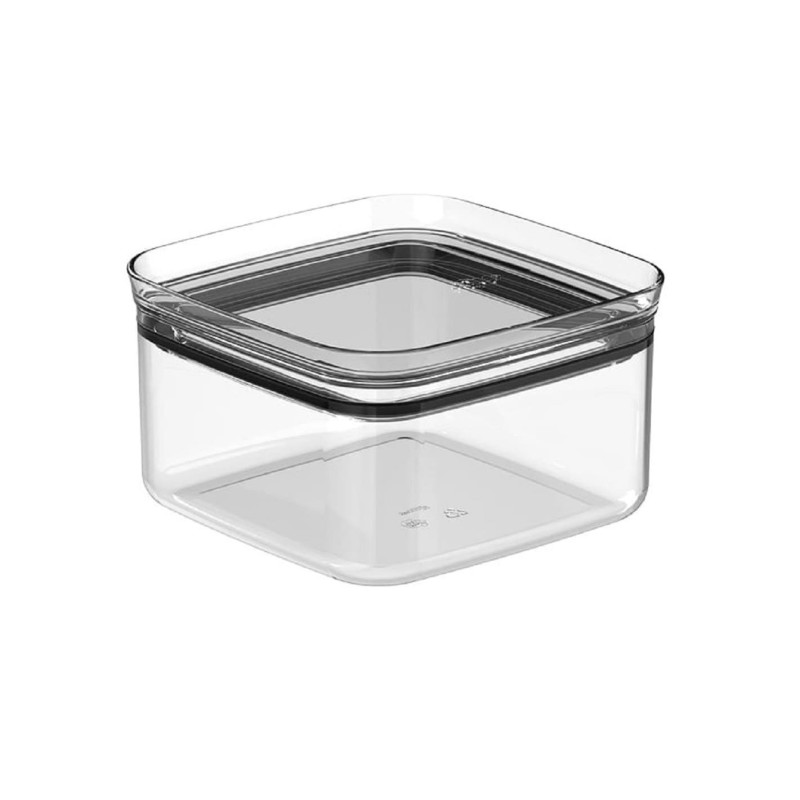 Ou - Pot Hermétique Rectangulaire Block - Boîte de Rangement Alimentaire en Plastique Sans BPA - 450 Ml - Naturel