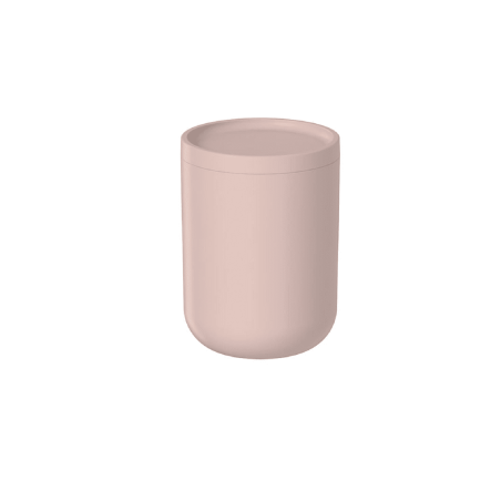 Ou - Porte-Coton Tiges Bold - Distributeur de Coton Tiges en Plastique avec Couvercle - Dune Rose