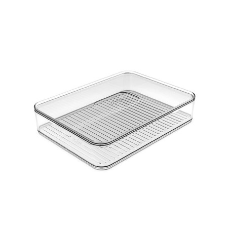Ou - Boîte de Stockage pour Frigo Clear Fresh - Boîte à Charcuterie avec Couvercle - 20 x 15 x 4