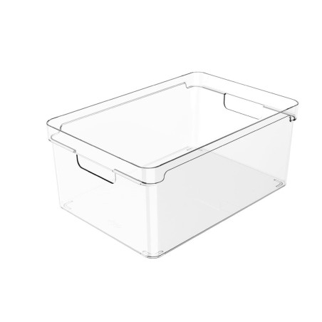 Ou - Bac de Rangement Clear - Bac de Rangement pour Réfrigérateur/placard en Plastique Transparent - 7