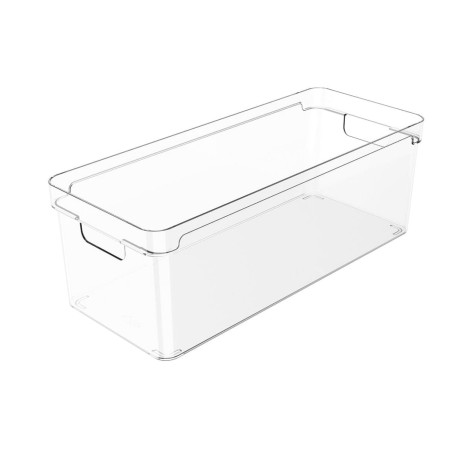 Ou - Bac de Rangement Clear - Bac de Rangement pour Réfrigérateur/placard en Plastique Transparent - 6