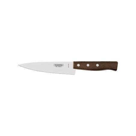 Couteau de Cuisine Traditional 6" avec Manche en Bois Naturel Tramontina - 152mm