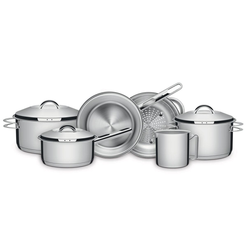 Batterie de Cuisine Solar Tramontina - Set de 6 Pièces - Inox