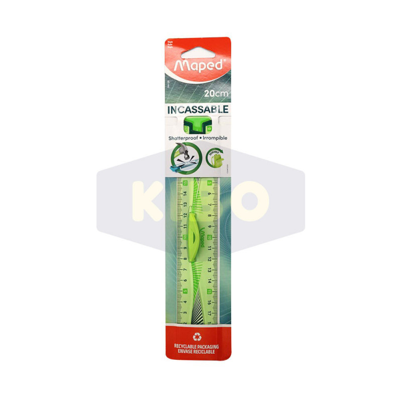 Règle double décimètre flexible 20 cm