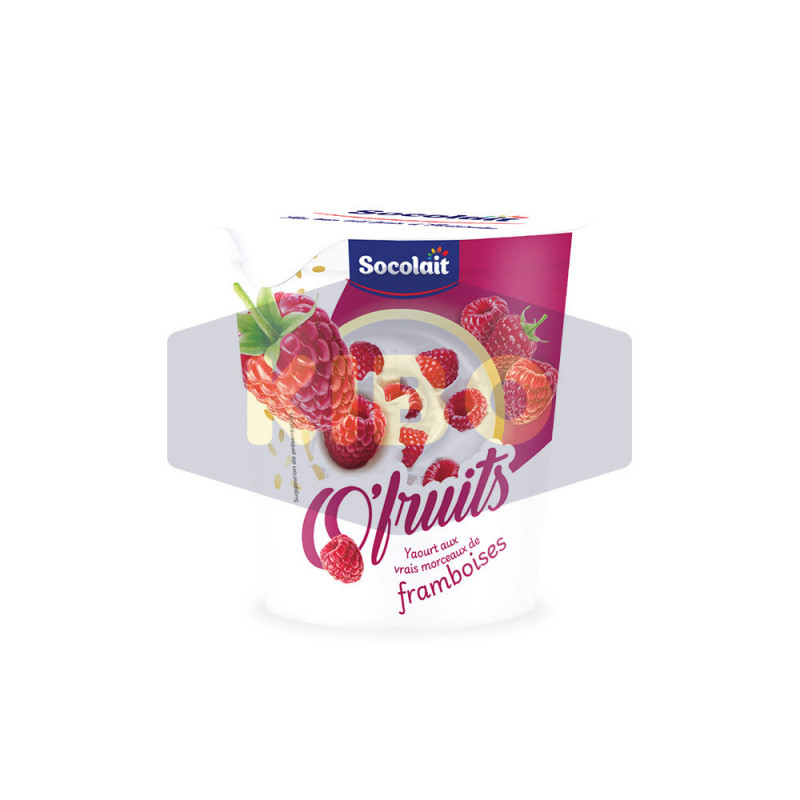 Yaourt O'fruits framboise 125g