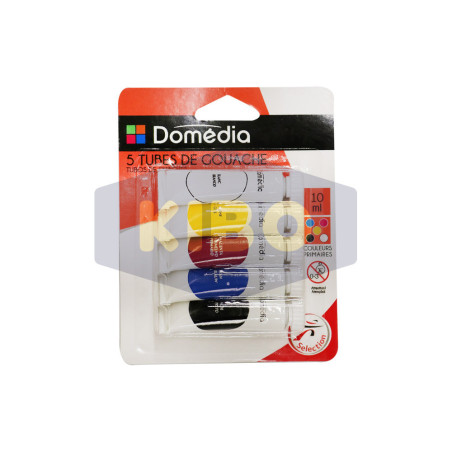 5 tubes de gouache