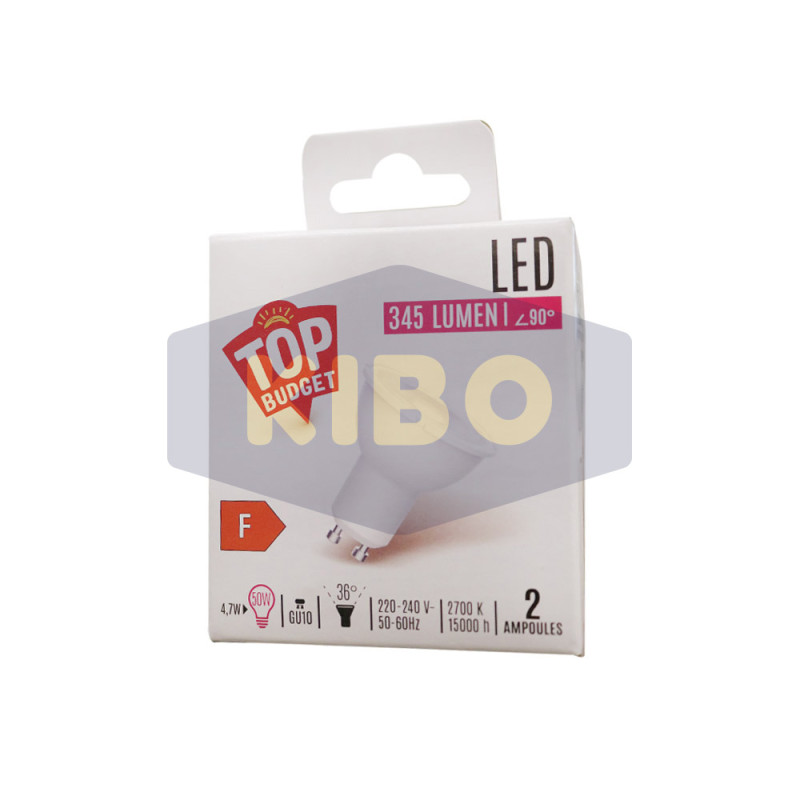 Ampoule spot led GU10 50W x2