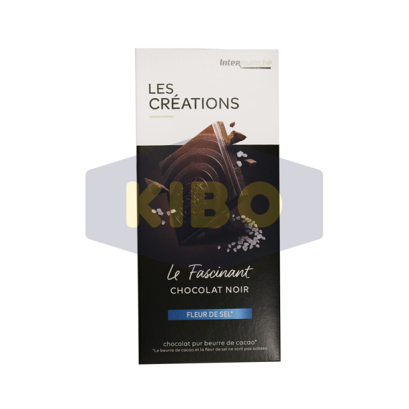 Tablette de chocolat noir le fascinant à la fleur de sel 100g