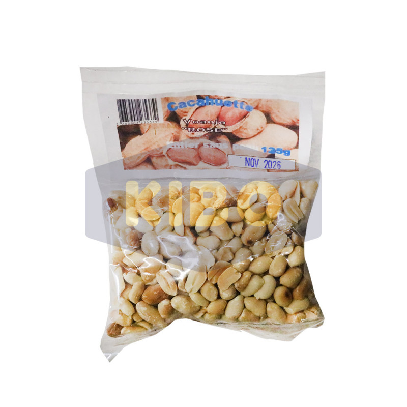 Cacahuètes entières sans peau 125g
