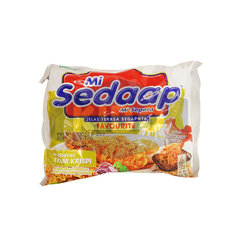 Nouilles sedaap ayam krispi noir 90g