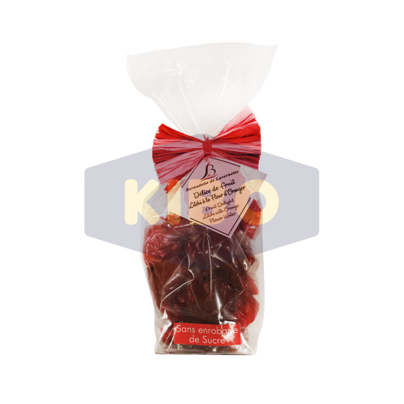 Pâtes de fruits litchi à la fleur d'oranger  100g