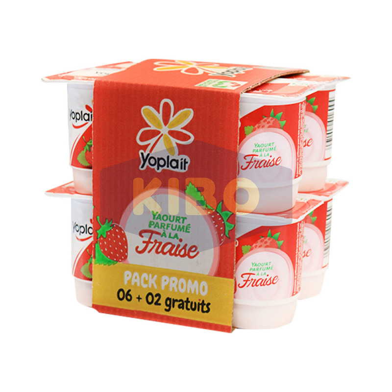 Yoplait aromatisé fraise pack de 8 x125g