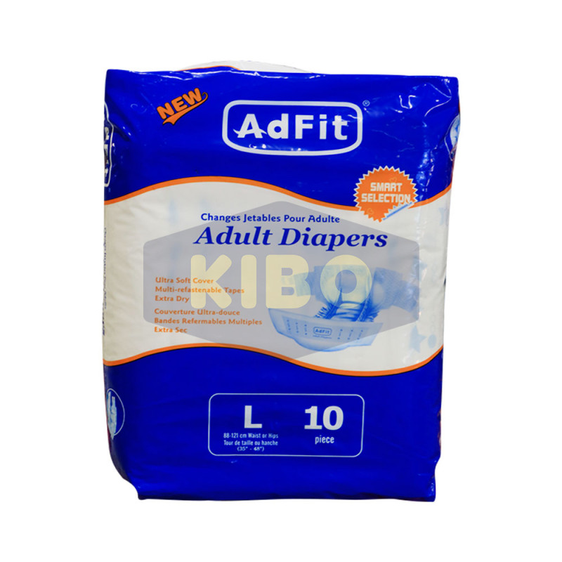 Couche adulte diapers taille L 10 pièces