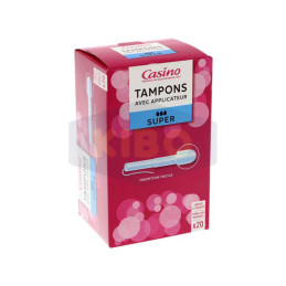 Tampons super+applicateur 20 pièces