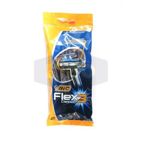 Rasoir Flex triple lames  4 pièces