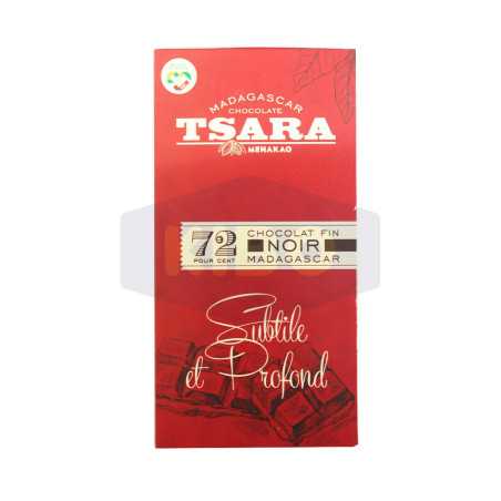 Tablette de chocolat noir tsara 72% Subtil