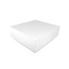 Boite pâtissière 18x5cm blanche 50 pièces