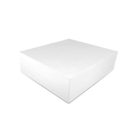 Boite pâtissière 33x5cm blanche 25 pièces