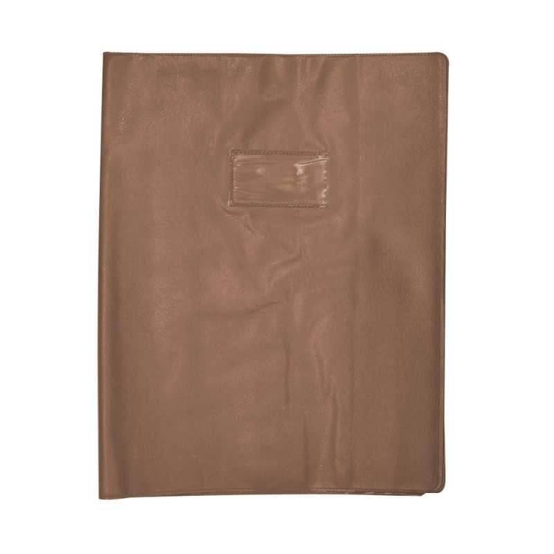 Protège cahier marron format A4 Luxe