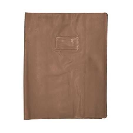 Protège cahier marron format A4 Luxe