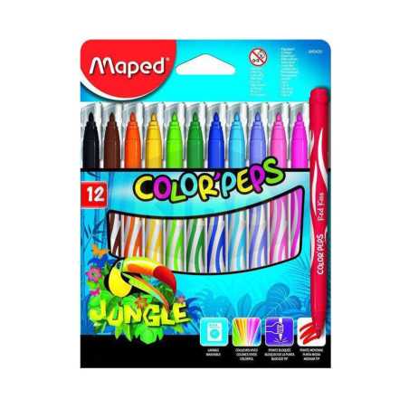 Feutre Color'Peps Jungle 12 couleurs