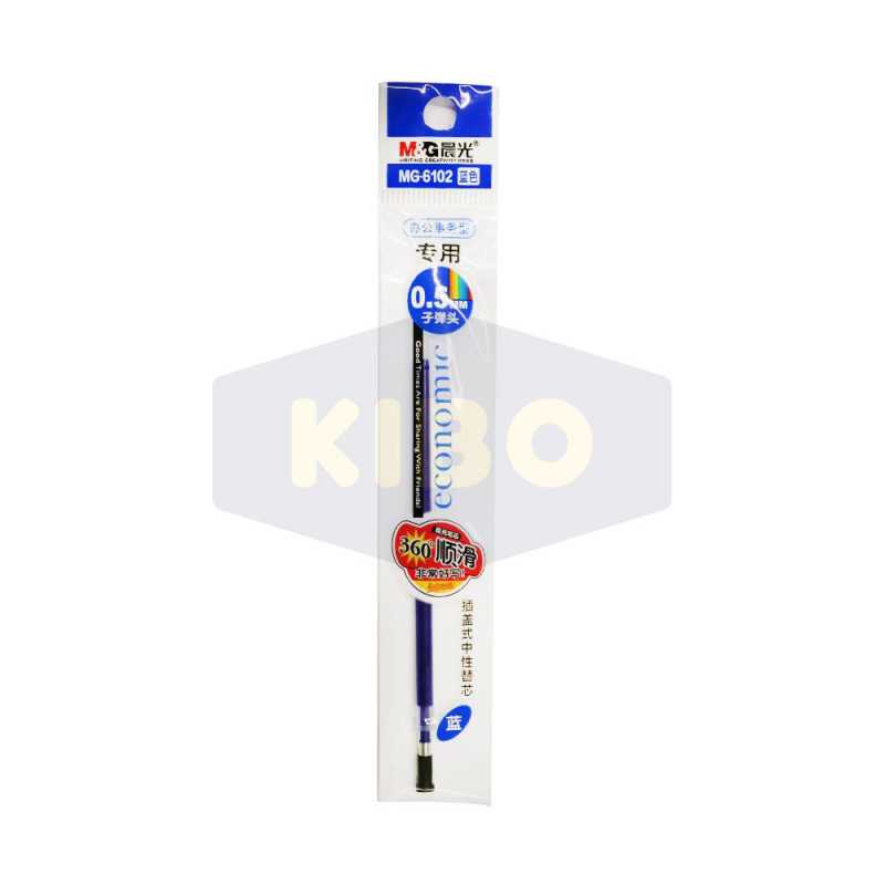 Recharge pour stylo gel bleu 0