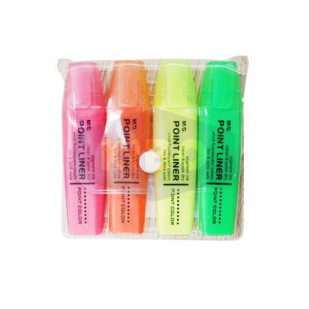 Surligneur parfumé 4 couleurs en pochette