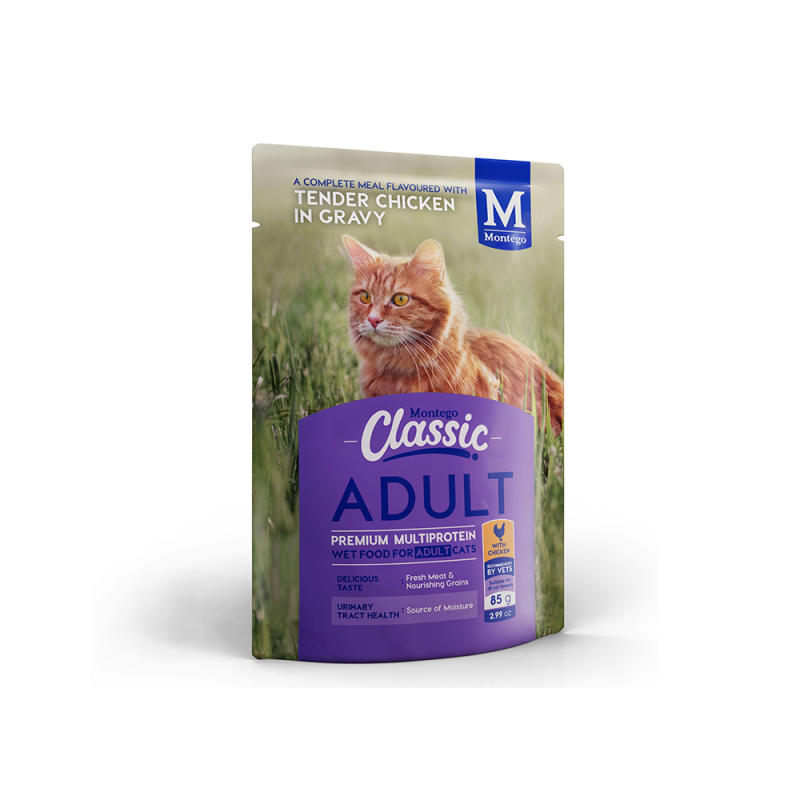 Pâtée humide pour chat au poulet CLASSIC - 85 g