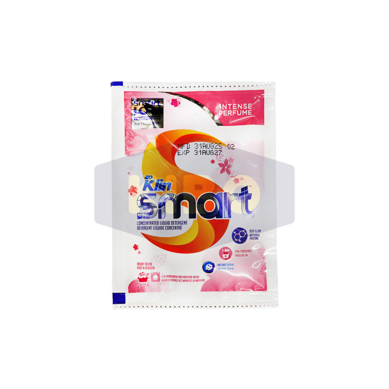 Lessive en poudre klin smart parfum rose 30g