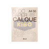 Bloc calque A4 50 feuilles 62g
