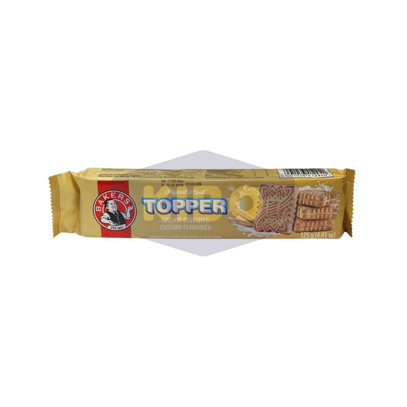 Biscuits à la crème pâtissière bakers topper 125g