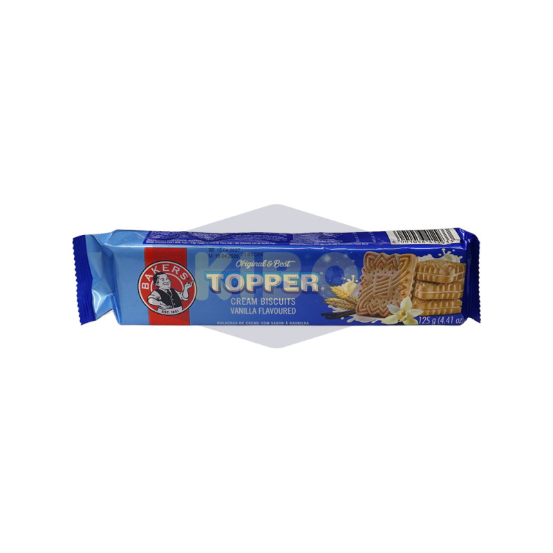 Biscuits à la crème vanille bakers topper 125g