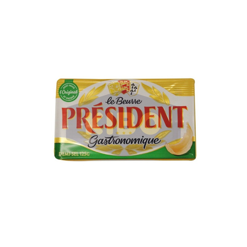 Beurre demi-sel gastronomique en plaquette 80% Mg 125g