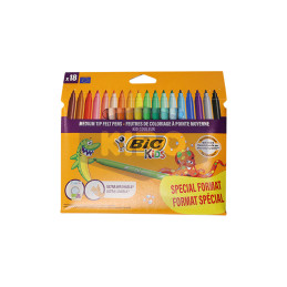 18 Feutres de coloriage BIC...