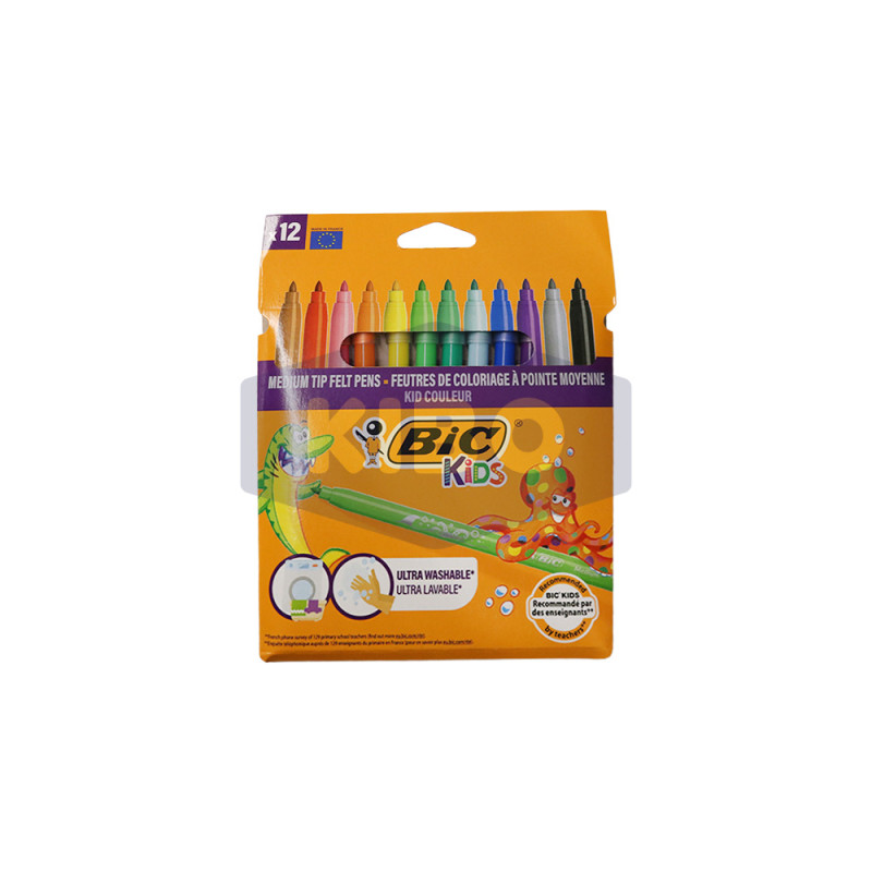 12 Feutres de coloriage BIC Kids