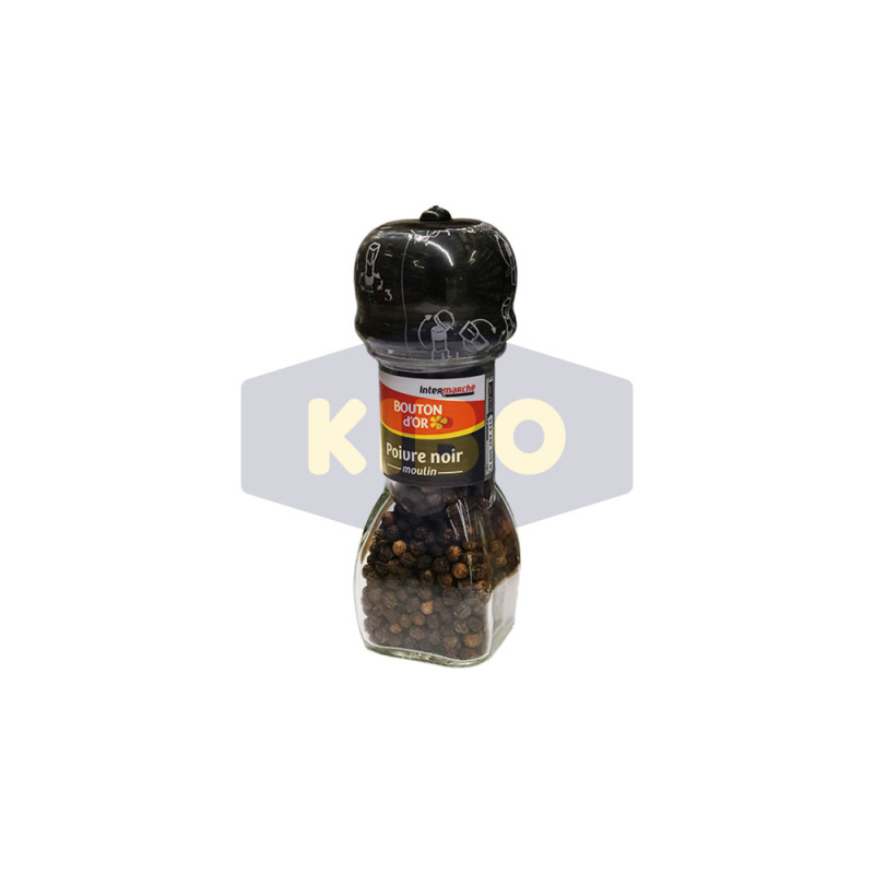 Poivre noir en grain moulin 35g