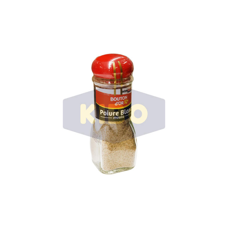 Poivre blanc moulu 48g