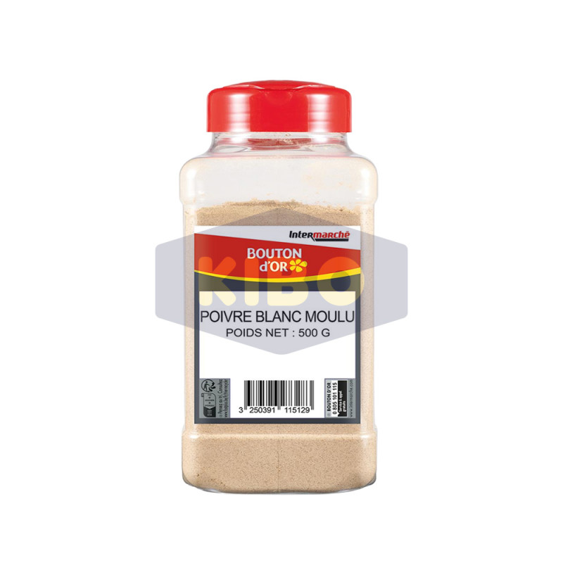 Poivre blanc moulu 500g