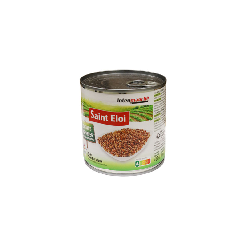 Lentilles préparées en conserve 1/2 265g