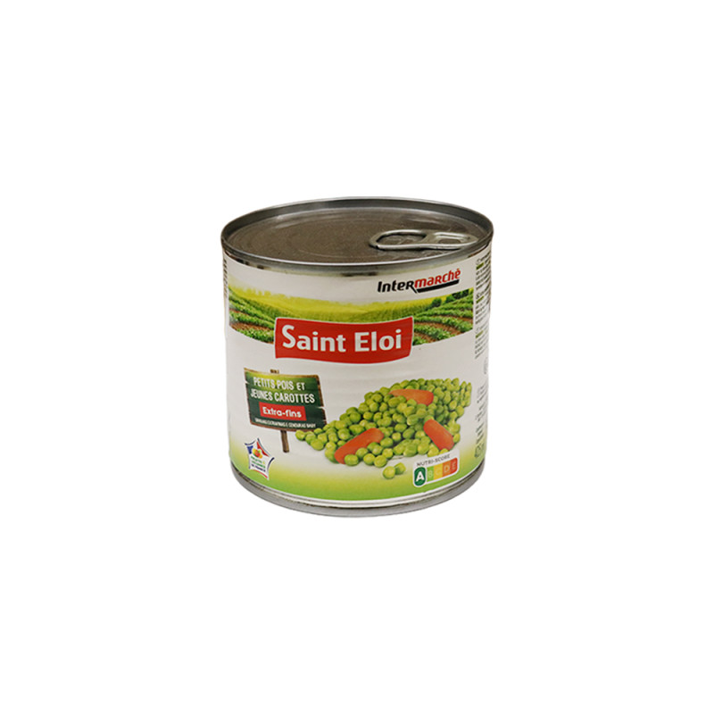 Petits pois et jeunes carottes extra- fins 1/2 265g