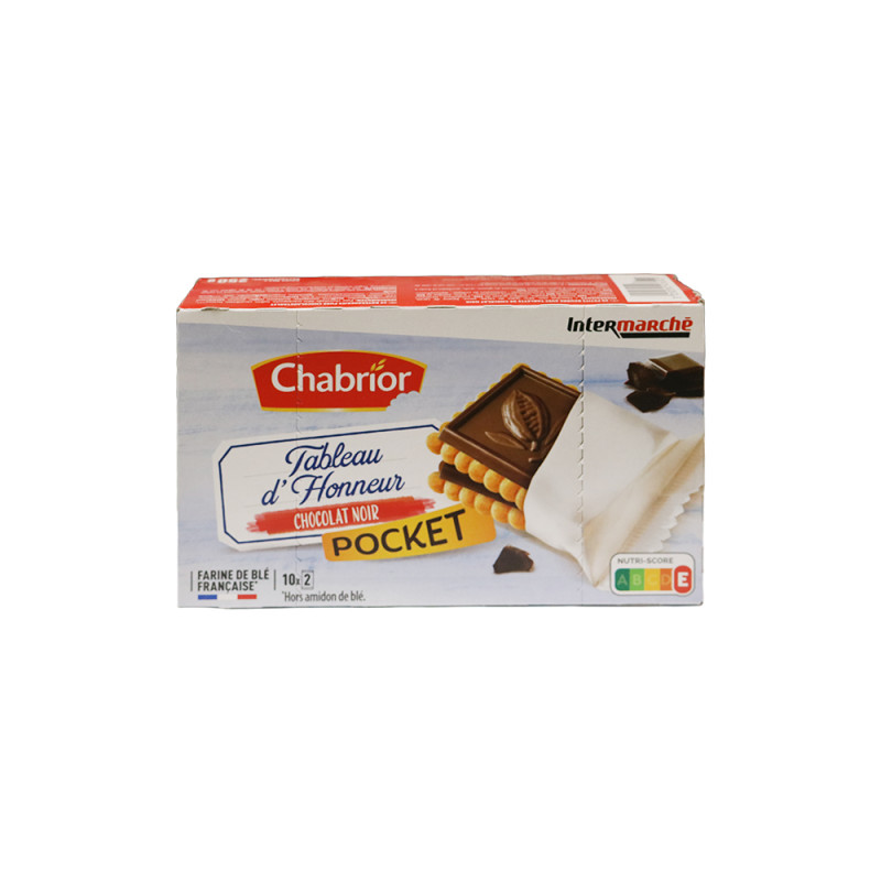 Biscuits tableau d'honneur pocket chocolat noir 250g
