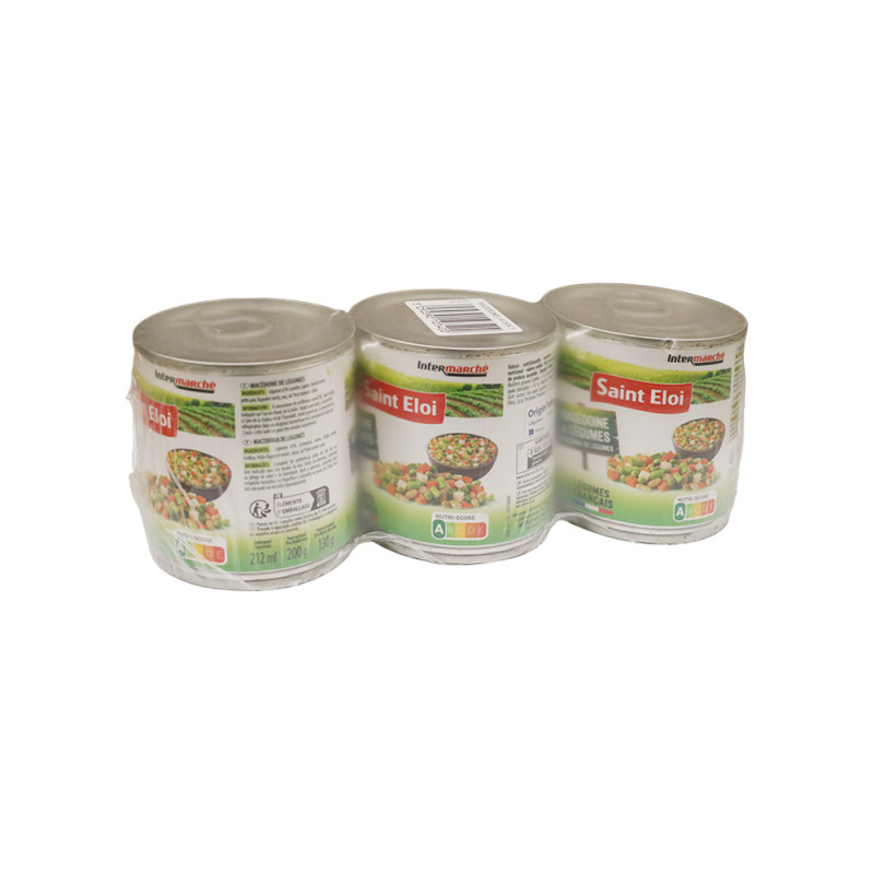 Macédoine de légumes 1/4 3x130g